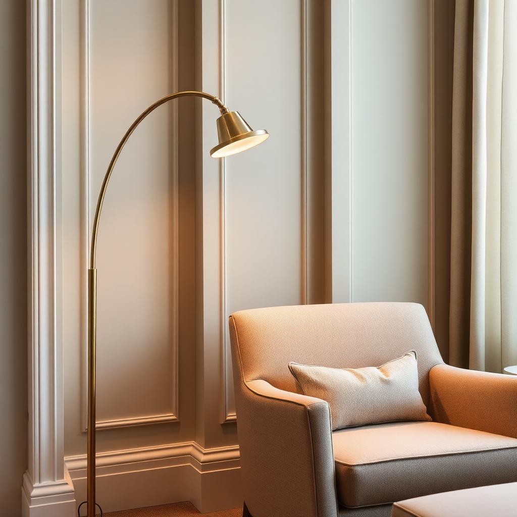 Atrium Brass Floor Lamp