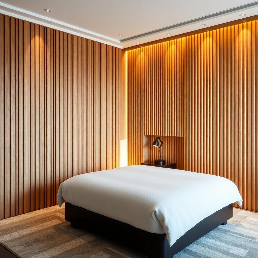 Fluted Oak Wall Panel