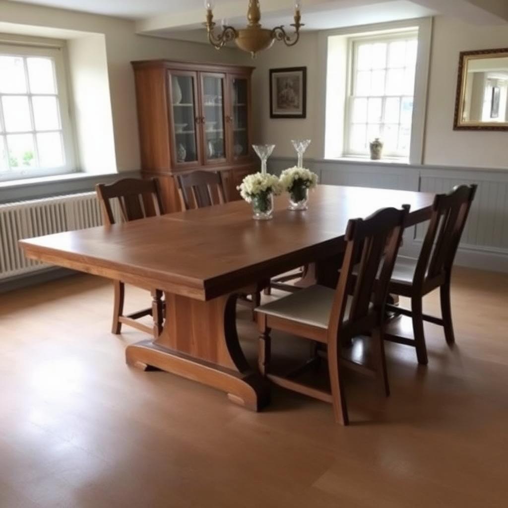 Solid Oak Refectory Table